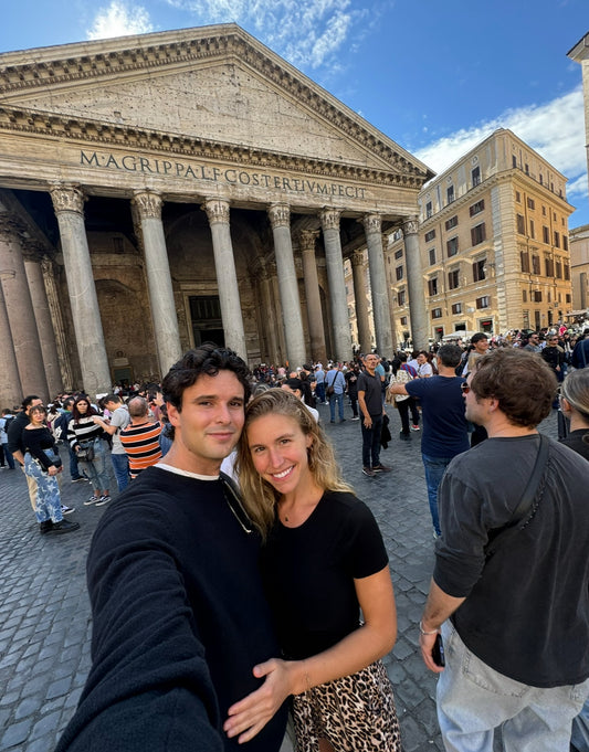 Day 55: Pantheon, Trevi Fountain, Rooftop Dinner, Sunset Over Rome, & Too Much Fun